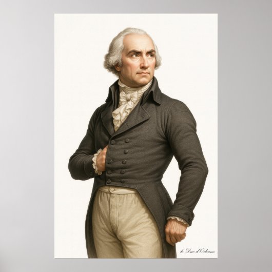 De Hertog van Orléans - Franse Revolutie Print (Voorkant)