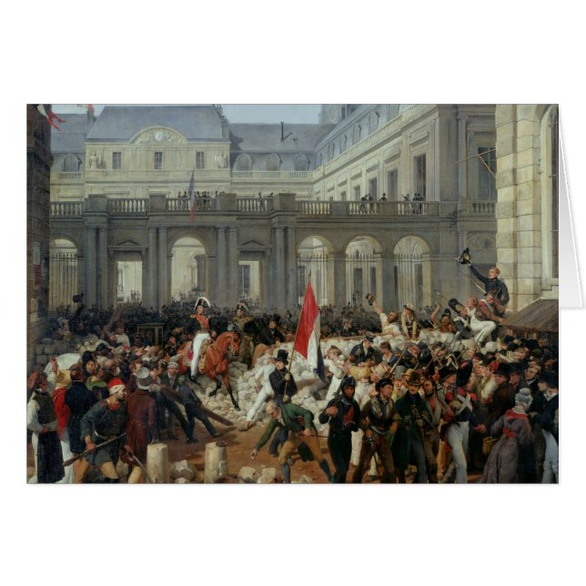 De hertog van Orleans verlaat het Paleis-Royal (Voorkant Horizontaal)