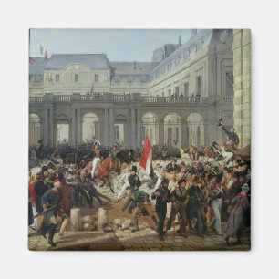 De hertog van Orleans verlaat het Paleis-Royal Magneet