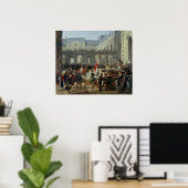 De hertog van Orleans verlaat het Paleis-Royal Poster (Thuiskantoor)