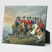 De hertog van Wellington en zijn staf die de Fotoplaat (Zijkant)