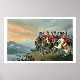 De hertog van Wellington en zijn staf die de Poster
