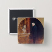 De hertog van Wellington Studie Vierkante Button 5,1 Cm (Voorkant /achterkant)