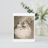 De hertogin van Devonshire en haar zuster, de Coun Briefkaart (Staand voorkant)