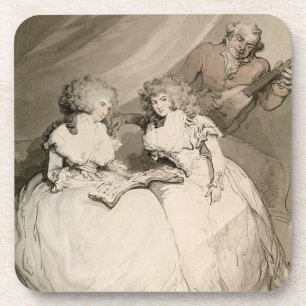 De hertogin van Devonshire en haar zuster, de Coun Drankjes Onderzetter