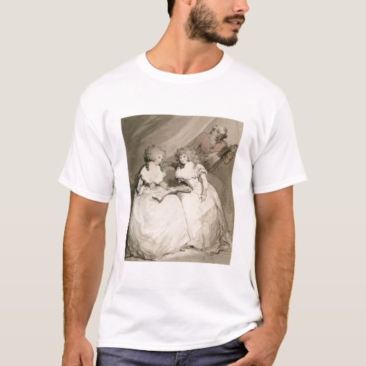 De hertogin van Devonshire en haar zuster, de Coun T-shirt (Voorkant)