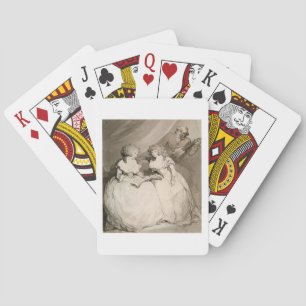De hertogin van Devonshire en haar zuster, de grav Pokerkaarten