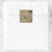 De hertogin van Marlborough Vierkante Sticker (Tas)