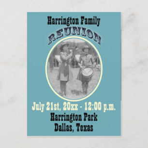 De herunie sparen de Datum of nodigt uit Aankondigingskaart