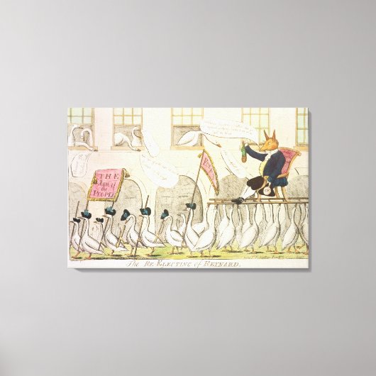 De herverkiezing van Reynard of Fox Canvas Afdruk (Voorkant)