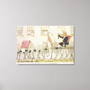 De herverkiezing van Reynard of Fox Canvas Afdruk
