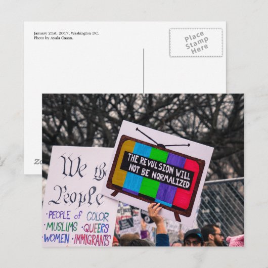 De Herziening zal niet Genormaliseerd Briefkaart z (Voorkant / Achterkant)