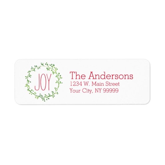 De het adresetiketten van het Adres van de Terugke Etiket (Voorkant)