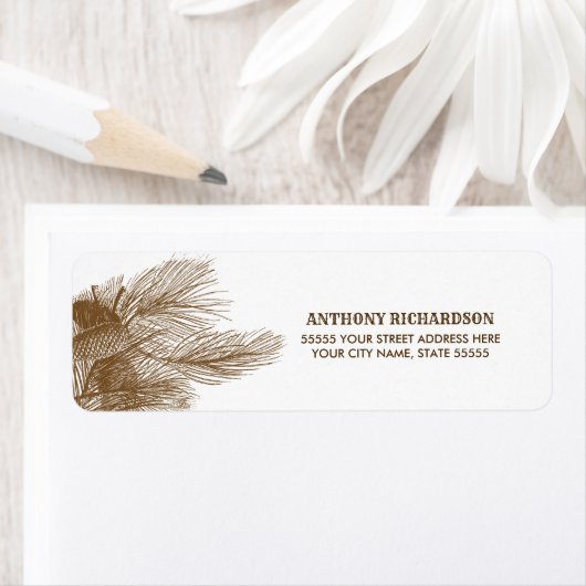 De het adresetiketten van het Adres van de Terugke Etiket (Insitu)