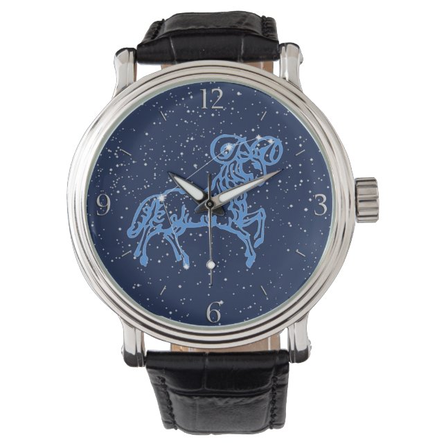 De het Astrologische Teken en Constellatie van de Horloge (Voorkant)
