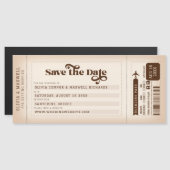 De het Boarding Pas sparen de Magnet van de Datum (Voorkant / Achterkant)