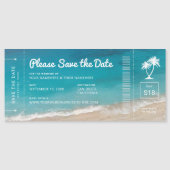 De het Boarding Pass van de Beach van het Beach We (Voorkant)