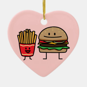 De het broodjestroep van de hamburger en van het keramisch ornament