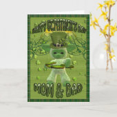 De het gelukkige St. Patrick Mamma en Papa van de Kaart (Gele Bloem)