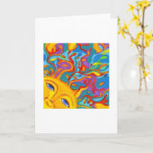 De het Groeien Zon Kaart (Gele Bloem)