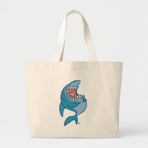 De het Lachen zak van het de cartoonstrand van de Grote Tote Bag