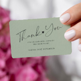 De het manuscriptzitting van het baby shower van d notitiekaartje