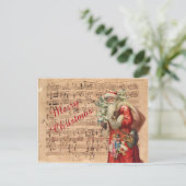 De het nostalgische Speelgoed en boom van de Feestdagenkaart (Staand voorkant)