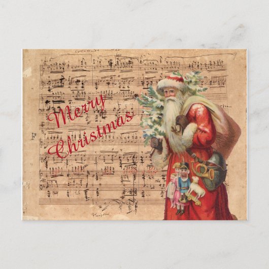 De het nostalgische Speelgoed en boom van de Feestdagenkaart (Voorkant)