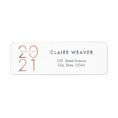 De het ontwerpen Klasse van het Jaar van het Adres Etiket (Voorkant)