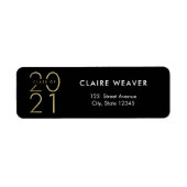 De het ontwerpen Klasse van het Jaar van het Adres Etiket (Voorkant)