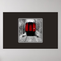 De het oude Rood en Zwarte van de Trein van de