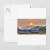 De het Plaatsen Zon in Azië Briefkaart (Voorkant / Achterkant)