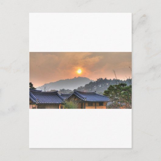 De het Plaatsen Zon in Azië Briefkaart (Voorkant)