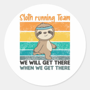 De het runnen van de Groeven van het Team lopen Vr Ronde Sticker