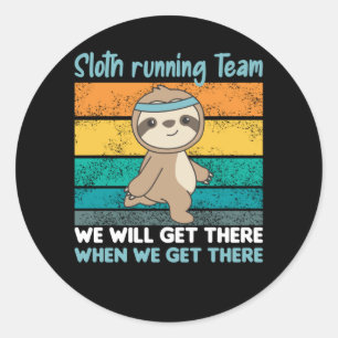 De het runnen van de Groeven van het Team lopen Vr Ronde Sticker