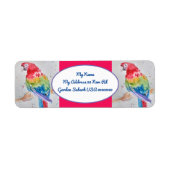 De het Schilderen van de Waterverf van de Terugkee Etiket (Voorkant)