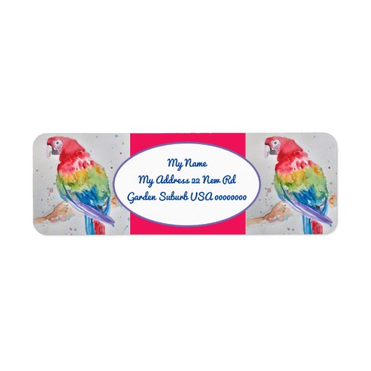 De het Schilderen van de Waterverf van de Terugkee Etiket (Voorkant)