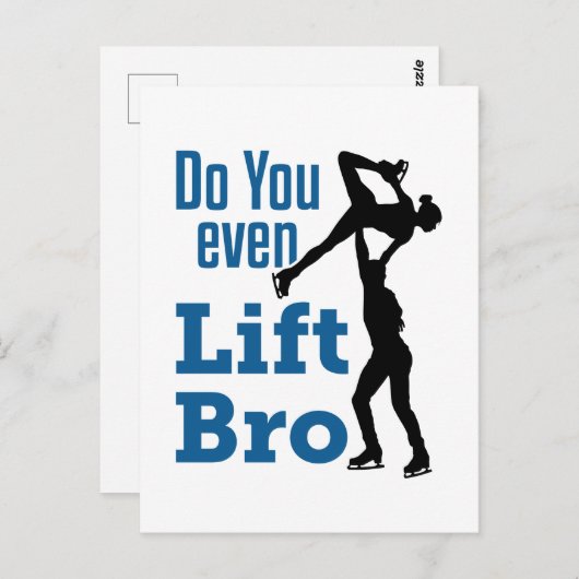 De het Skatre van het cijfer paren doet u zelfs Li Briefkaart (Voorkant / Achterkant)