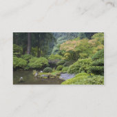 De het Strollen Pond met de Brug van de Maan Visitekaartje (Achterkant)