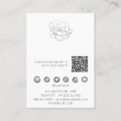 *~* DE HET UITBREIDEN TONEN QR Zilveren Glitter Vl Visitekaartje (Achterkant)