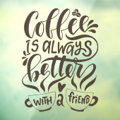 De het vensterdecoders van het koffieboekvenster v raamsticker (Vel 3)