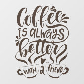 De het vensterdecoders van het koffieboekvenster v raamsticker (Vel)