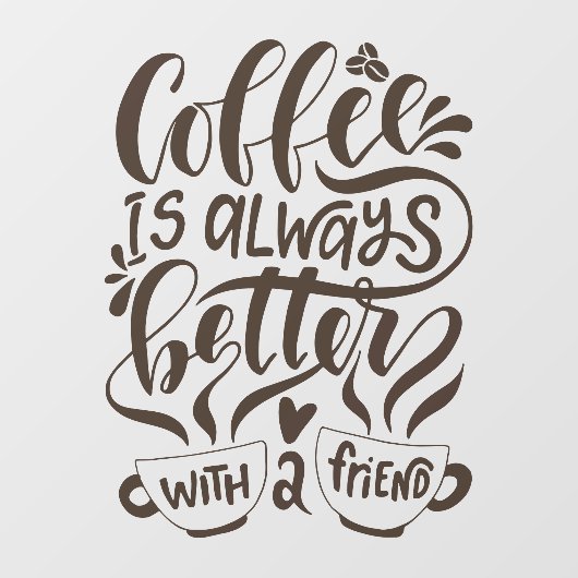 De het vensterdecoders van het koffieboekvenster v raamsticker (Vel)