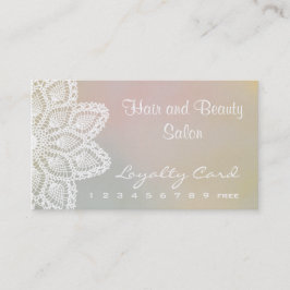 De het witte Haar van het Kant en Kaart van de Klantenkaartje