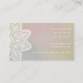 De het witte Haar van het Kant en Kaart van de Klantenkaartje (Achterkant)