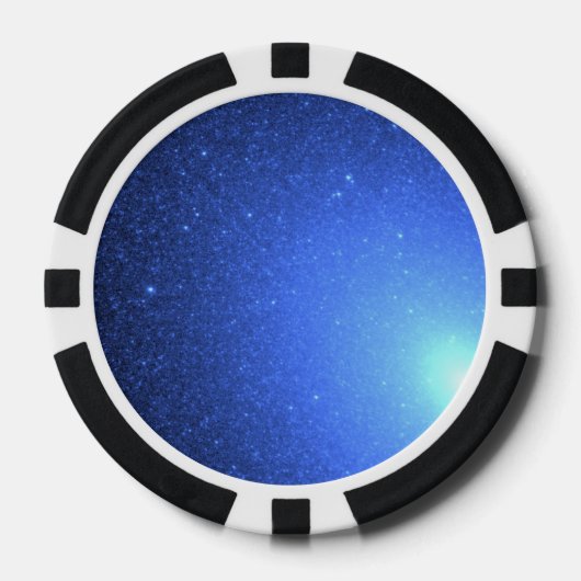 De hete Blauwe Sterren lijken op een Diksbuis van Poker Chips (Voorkant)