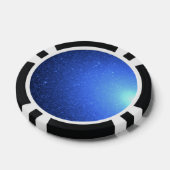 De hete Blauwe Sterren lijken op een Diksbuis van Poker Chips (Enkel)