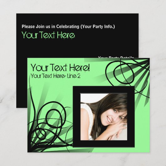 De hete Groene Uitnodiging van de Zwervel (Voorkant / Achterkant)