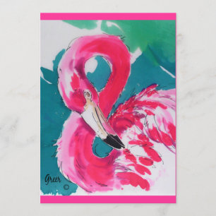 De hete Invitaties van Flamingo "sparen de Datum" Save The Date