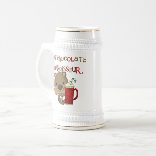 De hete Jongen van de Kenner van de Chocolade Bierpul (Voorkant links)